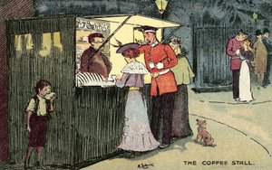 The Coffee Stall, London by Albert Jnr. Ludovici