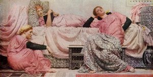 Reading Aloud, 1884 by Albert Joseph Moore