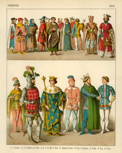 French Costume 1300 by Albert Kretschmer