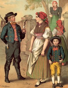 German Costume, Bohmen, Hayd