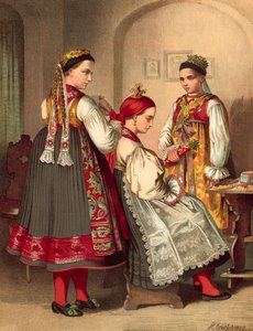 German Costume, Bohmen Kreis Pilsen by Albert Kretschmer