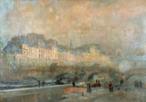 Paris, the Monnaie Lock; Winter Sun, or View of the Pont Neuf