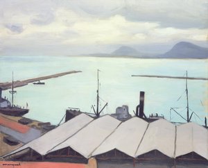 Hangars in the Port de Bougie, Algeria