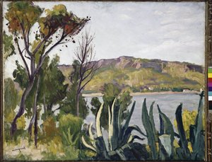Landscape with agave by Albert Marquet