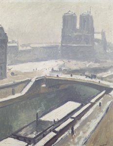Notre Dame in the Snow