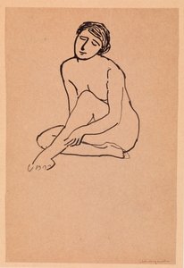 Nude Woman Sitting by Albert Marquet