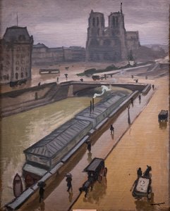 Rainy Day. Notre-Dame de Paris by Albert Marquet