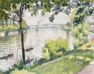 The Banks of Triel (The Tugboat) by Albert Marquet