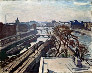 View of the Seine and the Statue of Henry IV