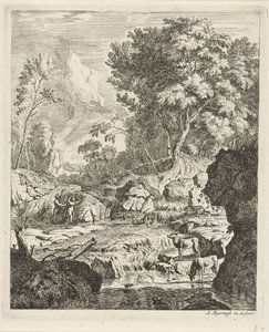 Pan and Syrinx (Landscapes series) by Albert Meyering