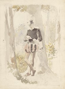 Standing Young Man Reading a Letter by Albert  Neuhuys