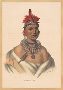 Chon-Ca-Pe by Albert Newsam, after Henry Inman, after Charles Bird King
