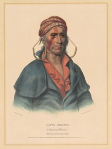 Payta Kootha, a Shawnee Warrior by Albert Newsam, after Henry Inman, after Charles Bird King
