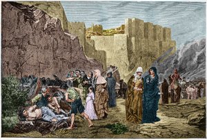 Albigensian Crusade - The Insult to Prisoners - Crusade Against the Albigeers in 1211 by Albert Pierre René (after) Maignan