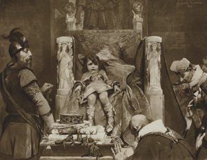 Clovis II, The Boy King of the Franks by Albert Pierre René (after) Maignan