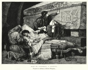 Death of Clodebert at Soissons by Albert Pierre René (after) Maignan