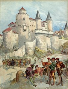 A Prisoner, Francois 1st (1494-1547) Was Locked in a Tower of the Alcazar in Madrid (Spain) Until 1526. Illustration by Albert Robida