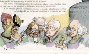 Anticipation: Scholars, War in the 20th Century (Chemical and Bacteriological Warfare?) by Robida by Albert Robida