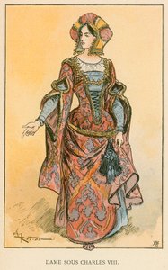 Dame Sous Charles VIII by Albert Robida