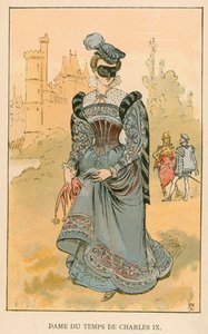 Lady from the Time of Charles IX by Albert Robida