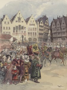 Election to the Empire (June 28, 1519) by Albert Robida