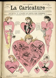 Illustration for the Cover of La Caricature (1880) by Albert Robida