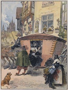 Illustration for Le Capitaine Bellormeau by and illustrated by A Robida by Albert Robida