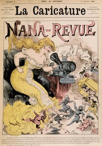 Nana-Revue: Cartoon About Zola and Her Work 