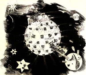 Planet Earth at War by Albert Robida
