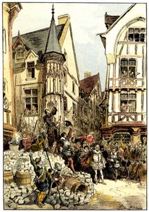 The Duc de Guise Cheered by the Crowd and Soldiers of the Gardes Françaises Regiment in Paris on Barricade Day
