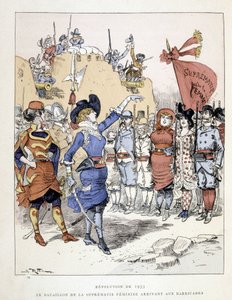 The Revolution of 1953: The Battalion of Female Supremacy Arriving at the Barricades - in 