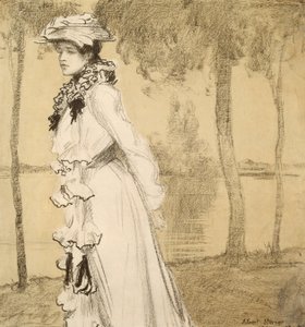 Lady by the Water by Albert Sterner