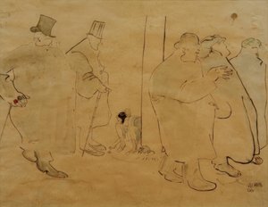 The Friends from Café du Dôme by Albert Weisgerber