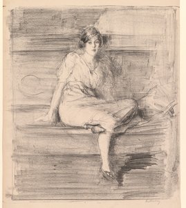 Untitled (Young Lady Seated) by Albert de Belleroche