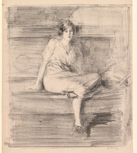 Untitled Young Lady Seated, 1914 by Albert de Belleroche