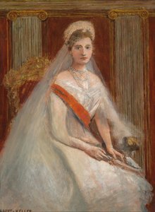 Portrait of Empress Alexandra Fyodorovna of Russia, the wife of Tsar Nicholas II by Albert von Keller