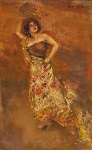 Spanish Dancer Caroline Otéro as Carmen by Albert von Keller