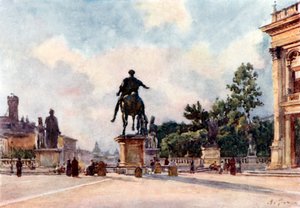 Bronze statue of Marcus Aurelius on the Capitol