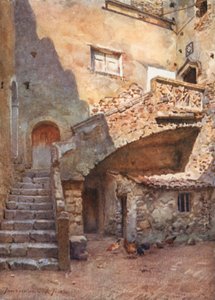 Cortile Palazzo Corvaia, Taormina by Alberto Pisa