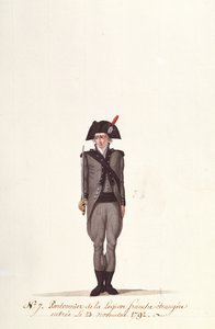 A Pontoneer of the French Foreign Legion, from Coppetiers, 23rd November 1792 by Albertus Gregorius