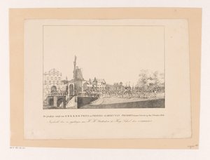 Entry of Princess Marianne and Her Husband Prince Albert in Utrecht, 1830 by Albertus Verhoesen
