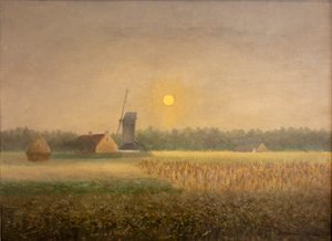 Windmill at Latem at Moonlight