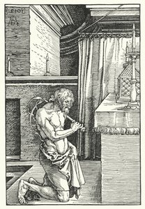 King David Doing Penance by Albrecht (after) Durer or Duerer