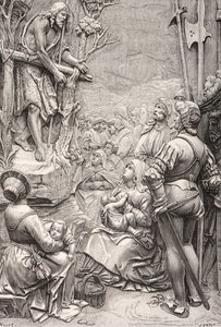 Saint John the Baptist Preaching in the Desert by Albrecht (after) Durer or Duerer
