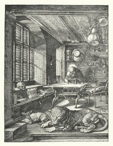 St Jerome in His Study by Albrecht (after) Durer or Duerer