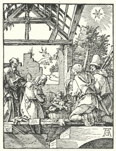 The Adoration of the Shepherds by Albrecht (after) Durer or Duerer