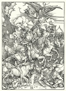 The Four Horsemen of the Apocalypse by Albrecht (after) Durer or Duerer