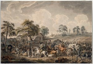The French Army crossing the Daugava River on July 24, 1812 by Albrecht Adam
