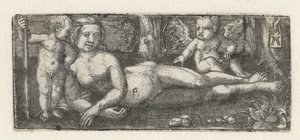 Reclining Venus with two putti by Albrecht Altdorfer