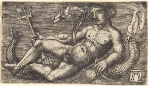 Neptune on a Sea Monster by Albrecht Altdorfer